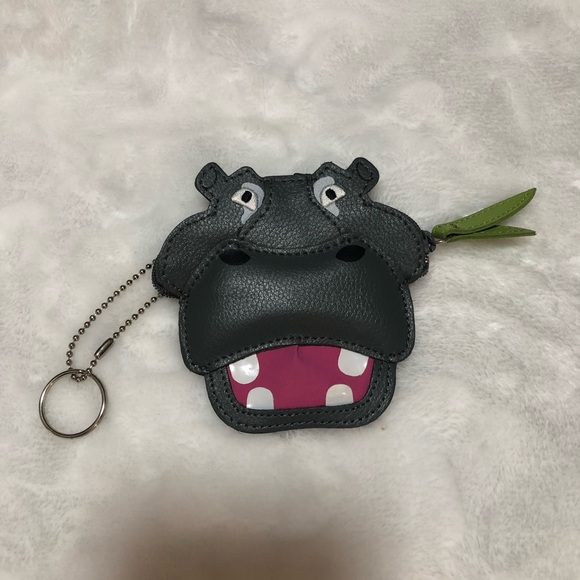 Rolfs Handbags - Rolfs Leather Hippo Coin Purse Key Chain